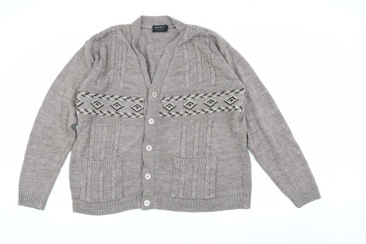Womens UK Size 7XL Reflect Collection Grey Cardigan Jumper