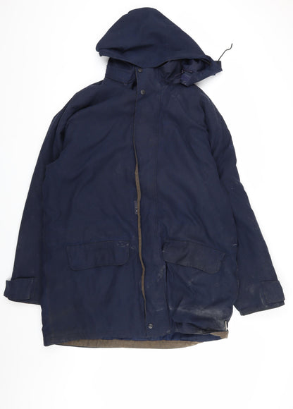 Mens UK Size L Regatta Blue Parka Coat
