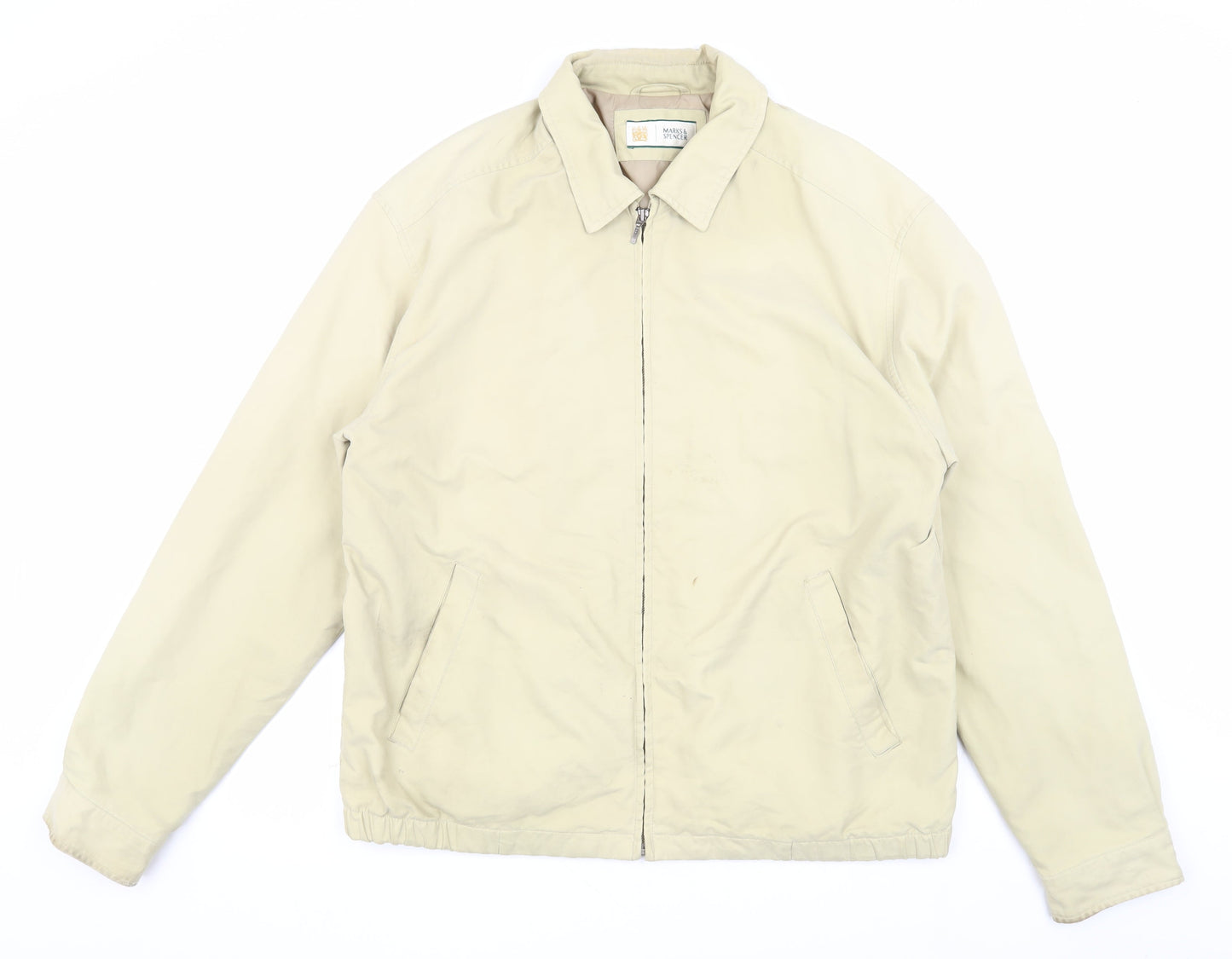 Mens UK Size L Marks and Spencer Beige Basic Jacket