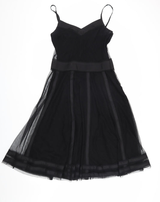 Monsoon Black Sleeveless Women's Dress UK Size 10