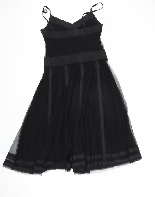 Monsoon Black Sleeveless Women's Dress UK Size 10