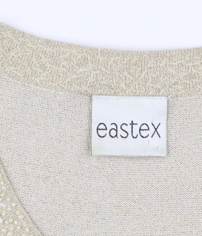 Womens UK Size 14 Eastex Beige Basic T-Shirt