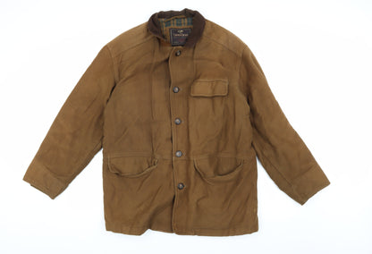 Mens UK Size S Marks and Spencer Brown Overcoat