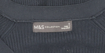 Womens UK Size S Marks and Spencer Blue Cardigan Jumper