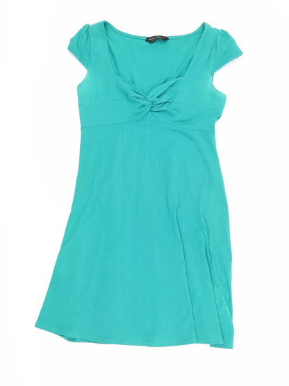 Dorothy Perkins Women's Green Short Sleeve Dress
