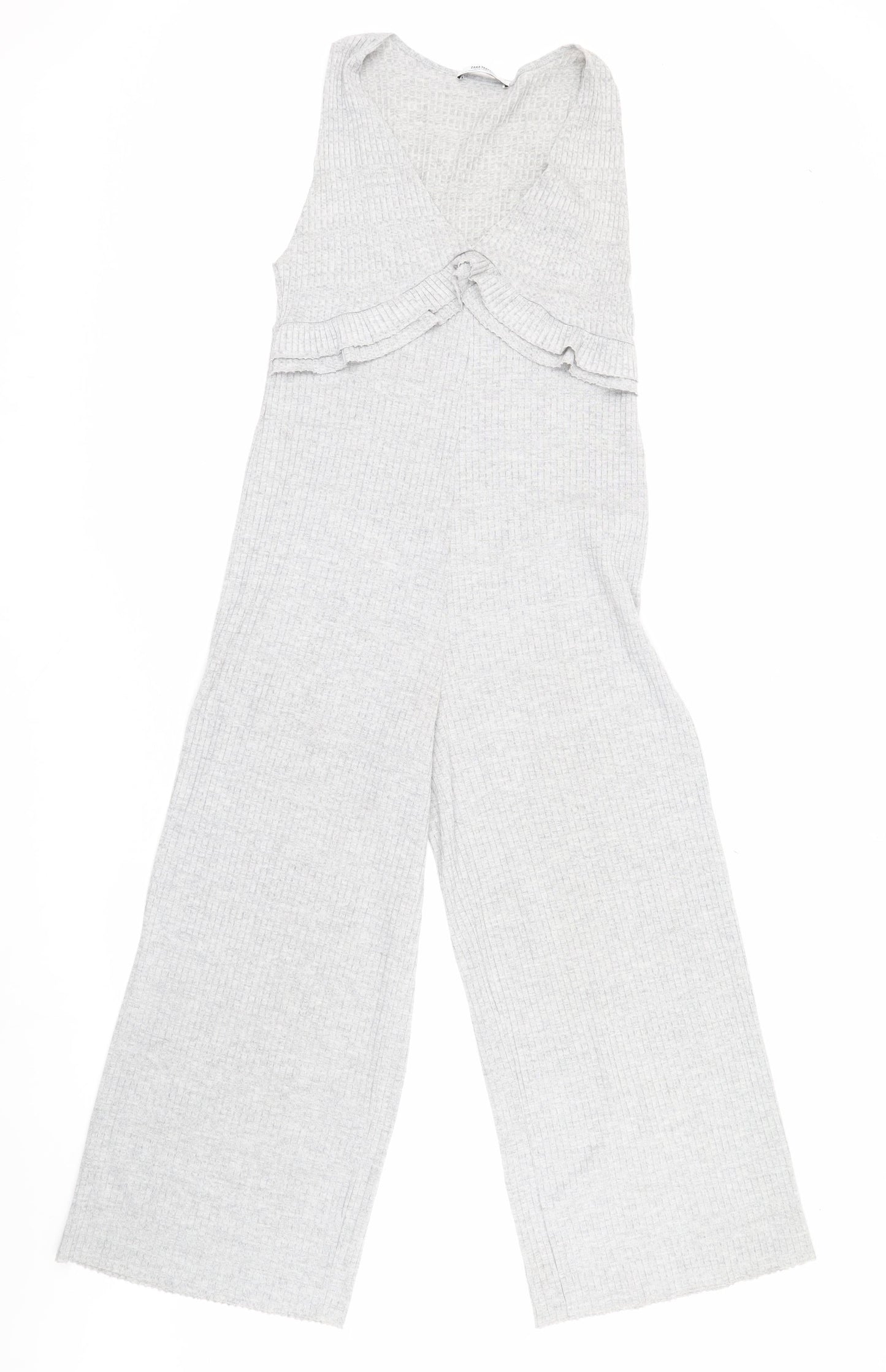 Zara Trafaluc Grey Knit Women's Sleeveless Jumpsuit S