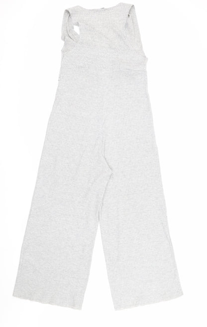 Zara Trafaluc Grey Knit Women's Sleeveless Jumpsuit S
