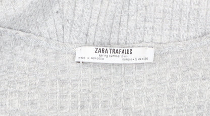 Zara Trafaluc Grey Knit Women's Sleeveless Jumpsuit S