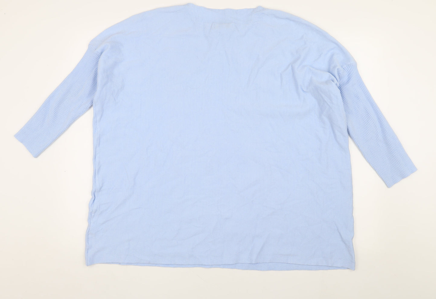 Chilli & Charm Women's Blue Beaded Pullover Jumper