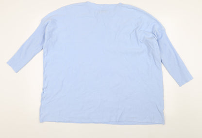 Chilli & Charm Women's Blue Beaded Pullover Jumper