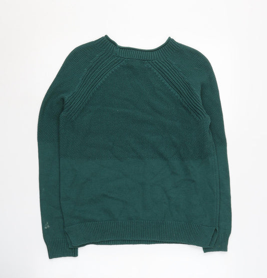 Crew Clothing Green Women's Jumper, Size 8, Relaxed Knit Style