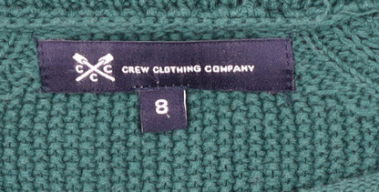 Womens UK Size 8 Crew Clothing Company Green Pullover Jumper