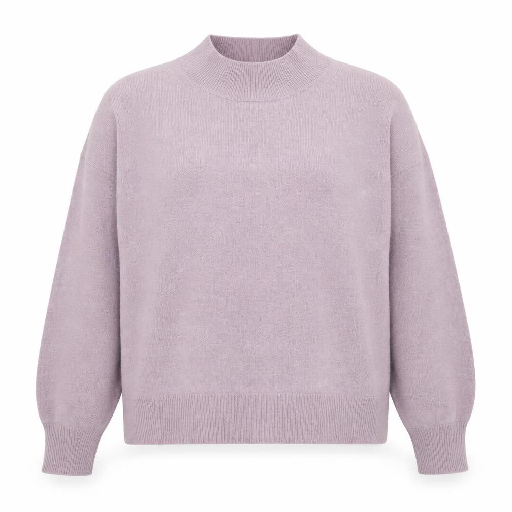 FatFace Women's Purple Mock Neck Pullover Jumper Size 16