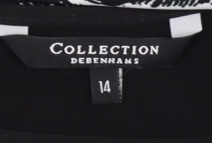 Debenhams Women's Black Sheath Dress Size 14