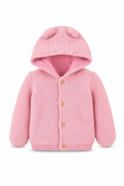 Front view of Marks & Spencer Pink Baby Jacket 12-18 Months Cotton