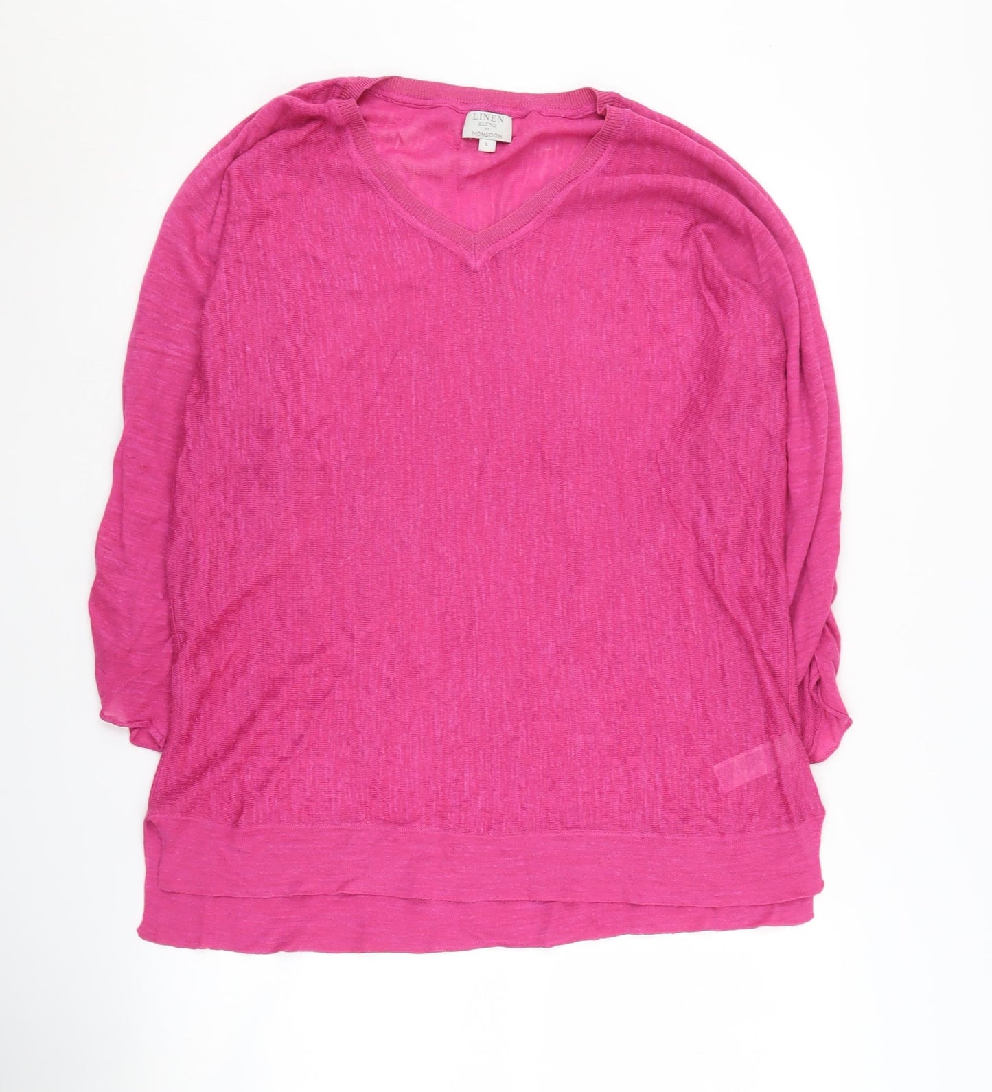 Womens UK Size L Monsoon Pink Pullover Jumper