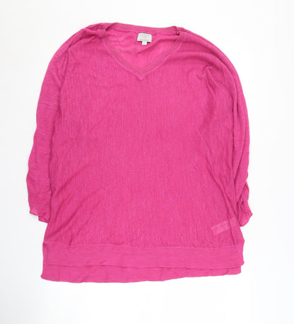 Womens UK Size L Monsoon Pink Pullover Jumper