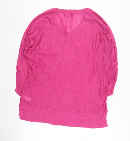 Womens UK Size L Monsoon Pink Pullover Jumper