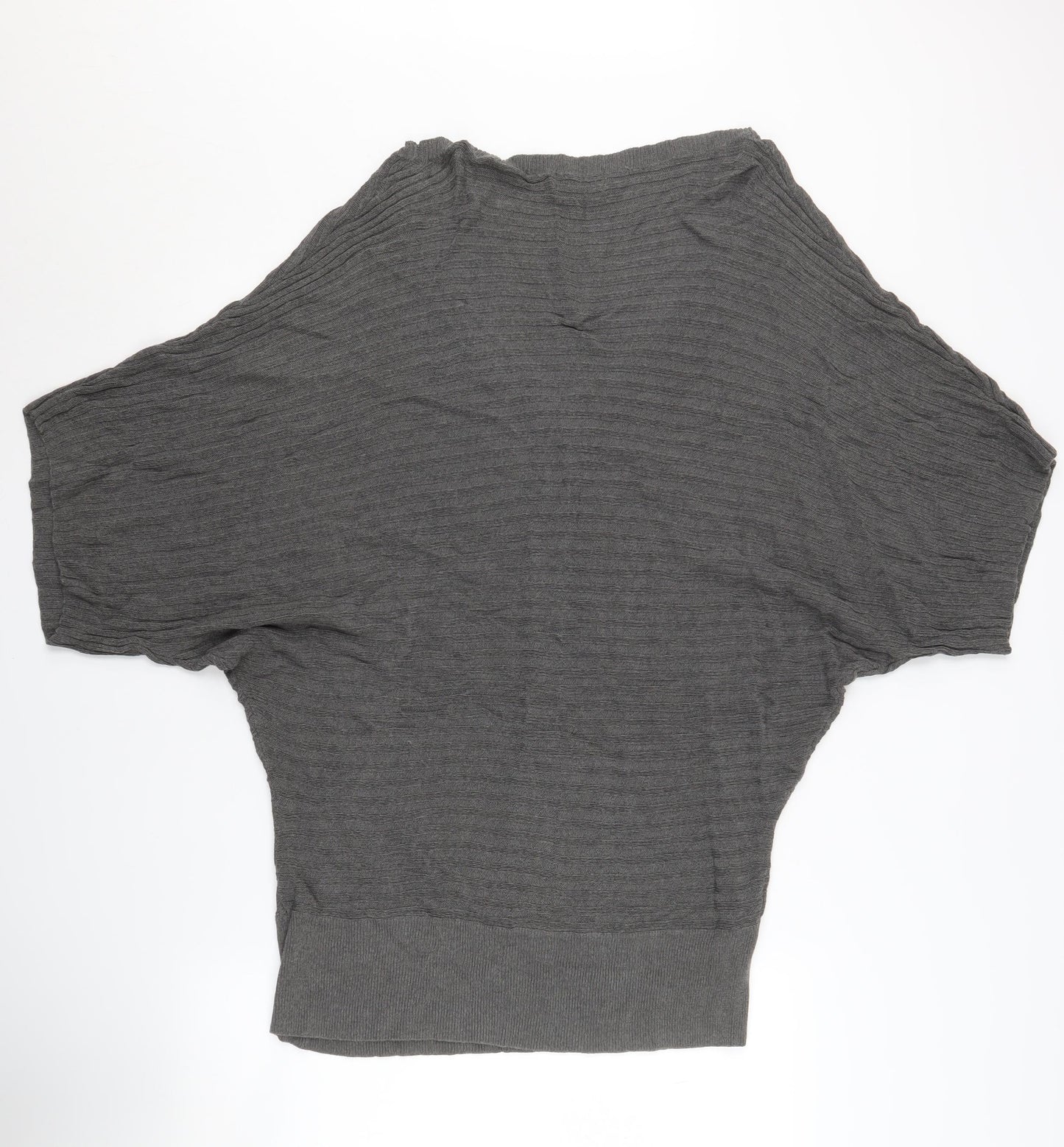 Long Tall Sally Women’s Grey V-Neck Knit Jumper - M