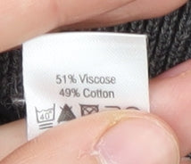 Long Tall Sally Women’s Grey V-Neck Knit Jumper - M