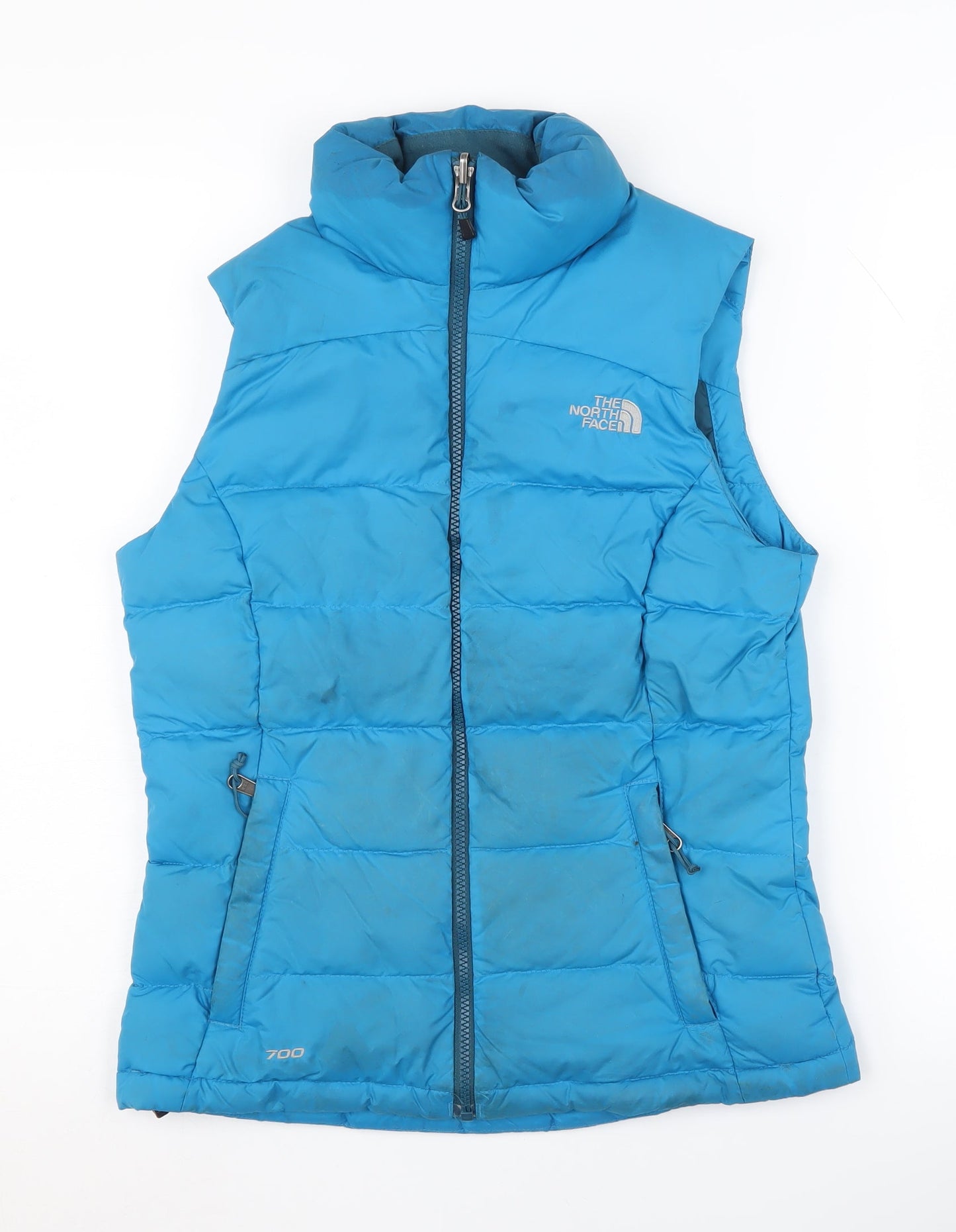 Womens UK Size XS The North Face Blue Puffer Jacket