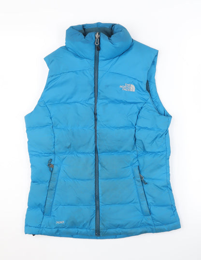 Womens UK Size XS The North Face Blue Puffer Jacket