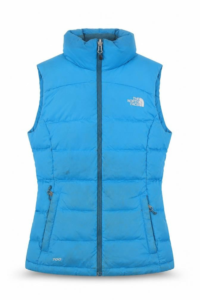 Womens UK Size XS The North Face Blue Puffer Jacket