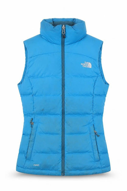 Womens UK Size XS The North Face Blue Puffer Jacket
