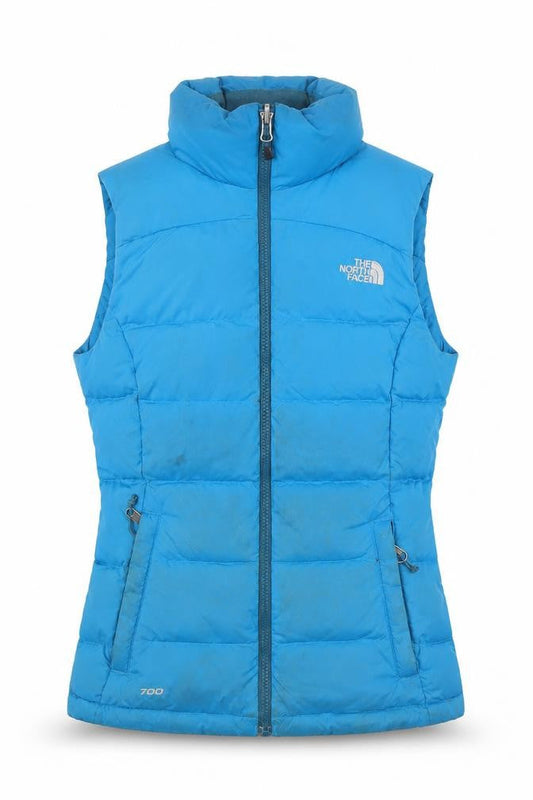 Womens UK Size XS The North Face Blue Puffer Jacket
