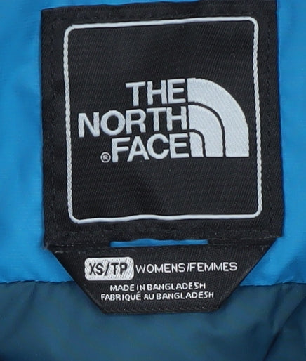 Womens UK Size XS The North Face Blue Puffer Jacket
