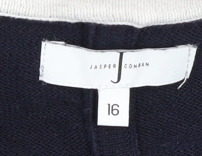 Jasper Conran Women's Black Open Front Cardigan Size 16