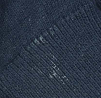 White Label Women's Blue V-Neck Long Sleeve Jumper, Size 8