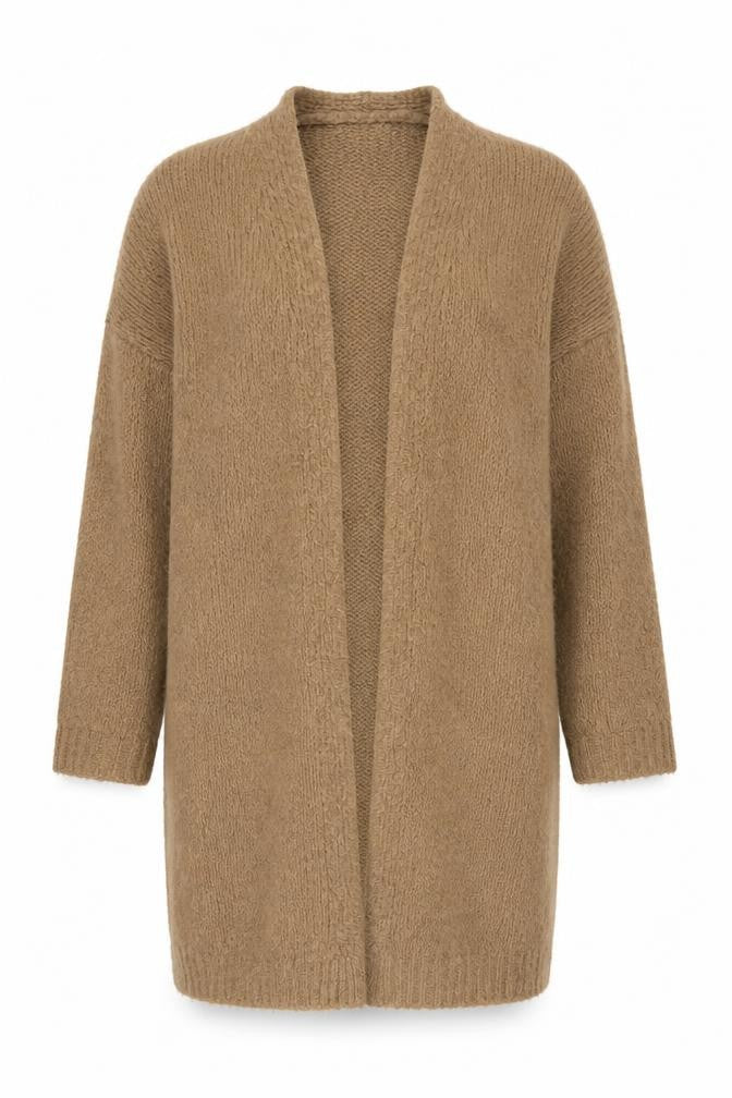 Womens UK Size L Vanessa Alexandra Brown Cardigan Jumper