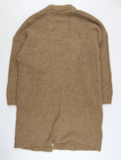 Womens UK Size L Vanessa Alexandra Brown Cardigan Jumper