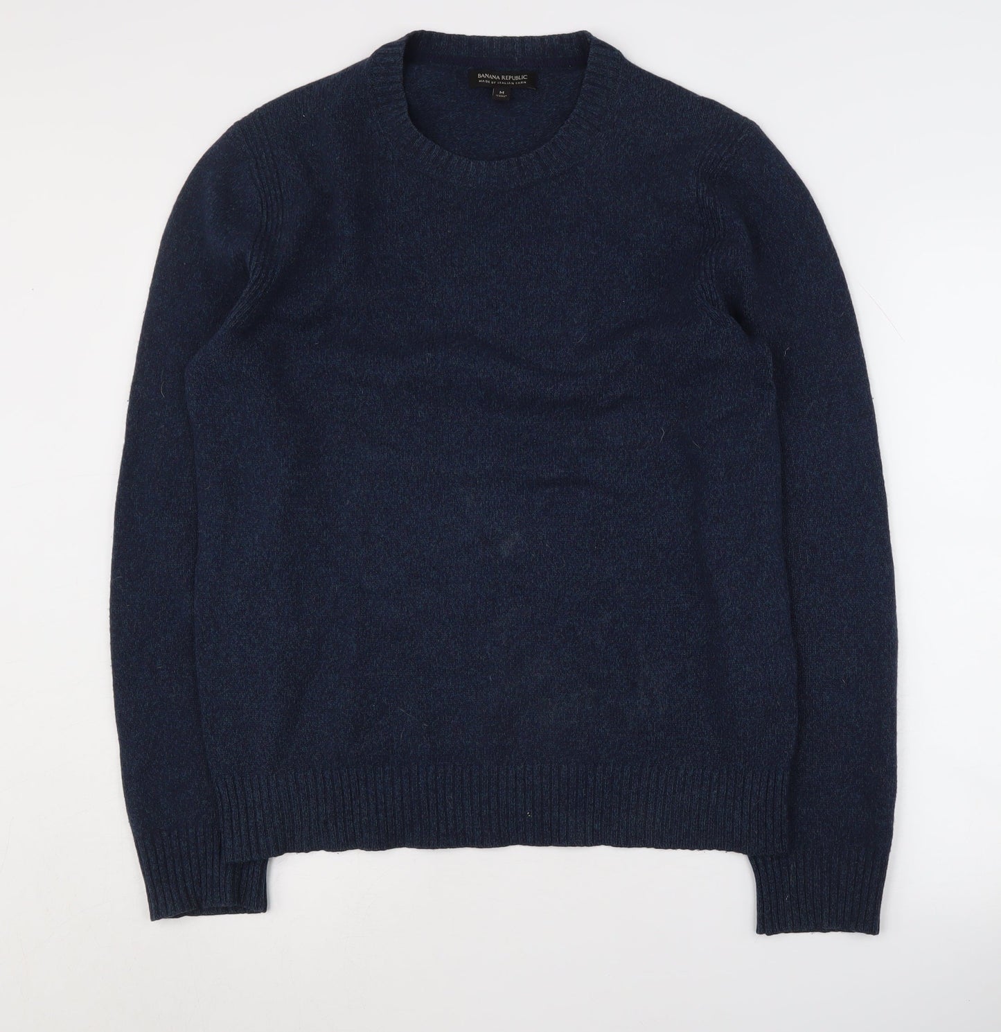Banana Republic Men's Blue Wool Pullover Jumper M