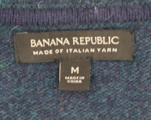 Banana Republic Men's Blue Wool Pullover Jumper M