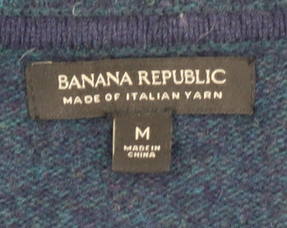 Banana Republic Men's Blue Wool Pullover Jumper M