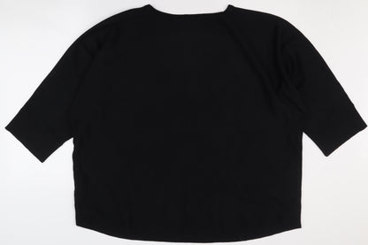 Cable & Gauge Women's 3XL Black Pullover Jumper