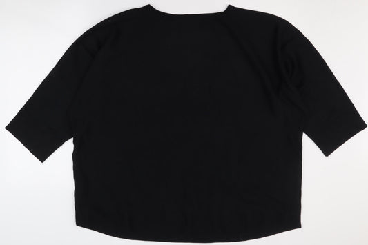 Cable & Gauge Women's 3XL Black Pullover Jumper