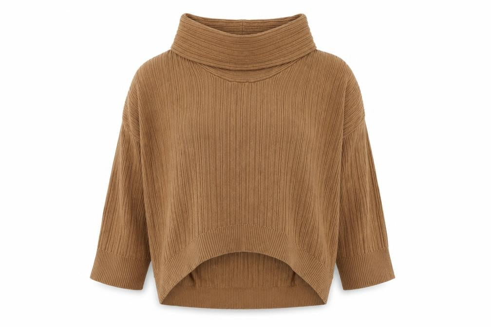 Womens UK Size M Zara Brown Pullover Jumper