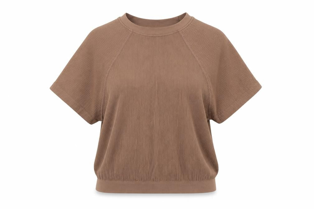 Womens UK Size M ASOS DESIGN Brown Basic T-Shirt