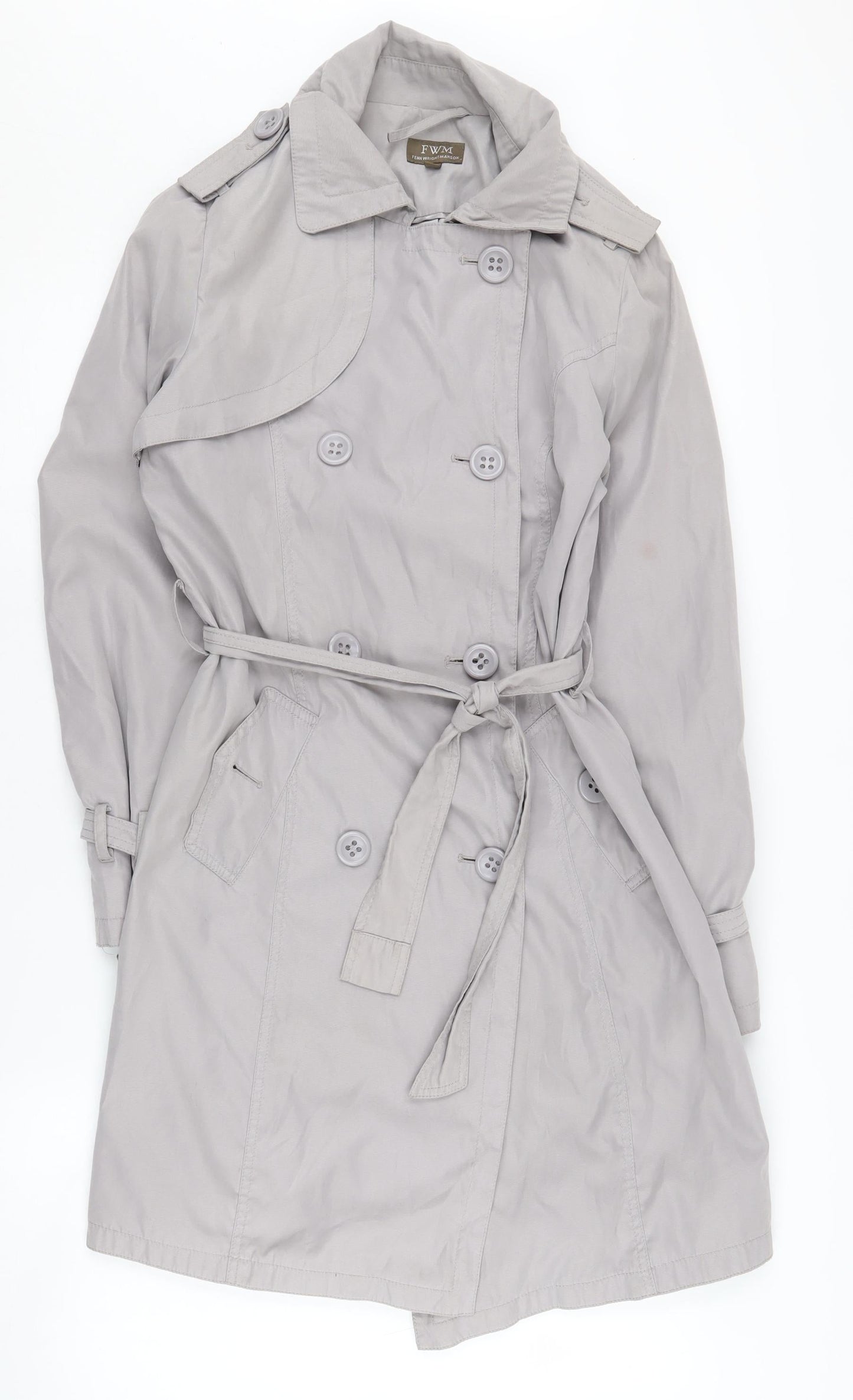 Fenn Wright Manson Women’s Grey Trench Coat Size 10