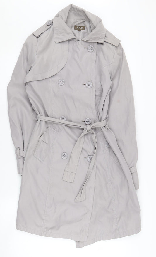 Fenn Wright Manson Women’s Grey Trench Coat Size 10
