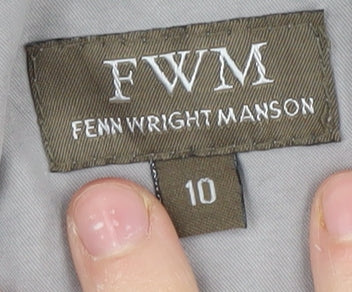 Fenn Wright Manson Women’s Grey Trench Coat Size 10
