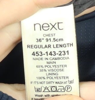 Mens UK Size 36 NEXT Regular Black Suit Jacket