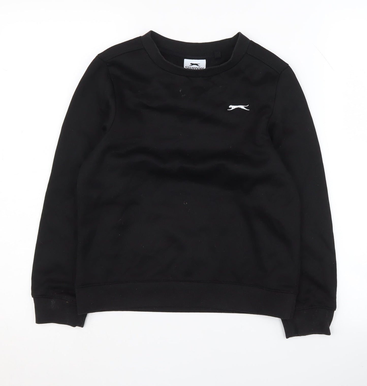 Slazenger Boys Black Crew Neck Sweatshirt 9-10 Years