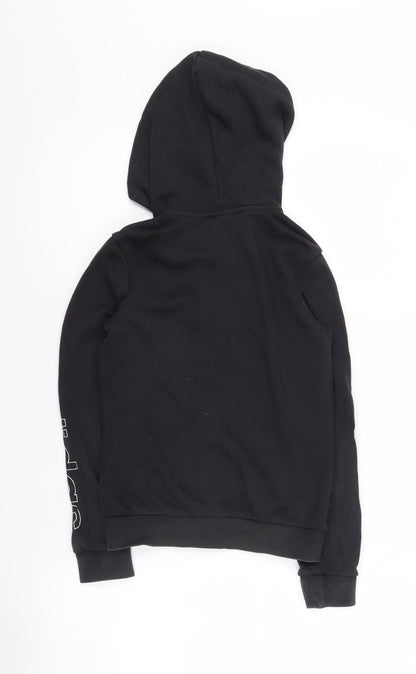 Adidas Boys Black Full Zip Hoodie 9-10 Years