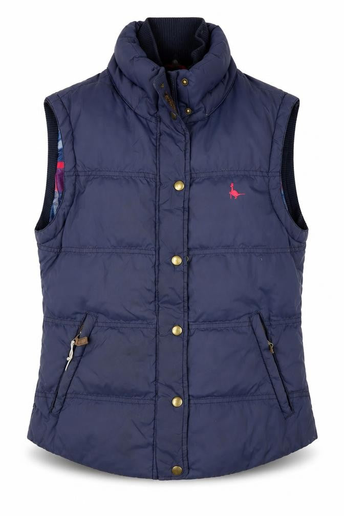 Womens UK Size 10 Jack Wills Blue Puffer Jacket