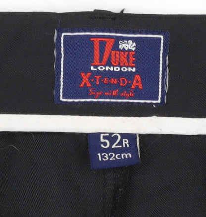 Duke London Men's Black Dress Pants 3XL