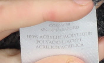 Brave Soul Men’s Striped Pullover Jumper, S, Black/Grey